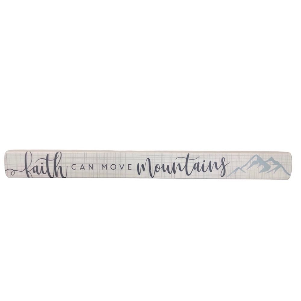 Faith Can Move Mountains Wooden Décor